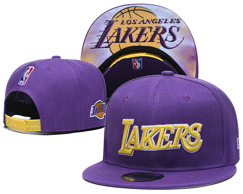 NBA Los Angeles Lakers Stitched Snapback Hats 010